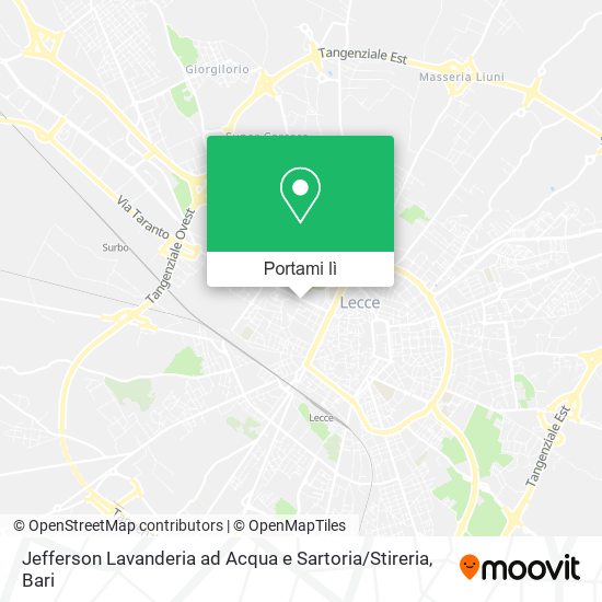 Mappa Jefferson Lavanderia ad Acqua e Sartoria / Stireria