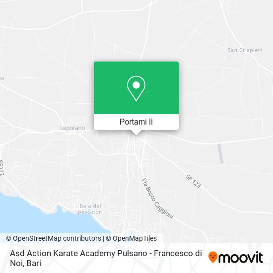 Mappa Asd Action Karate Academy Pulsano - Francesco di Noi