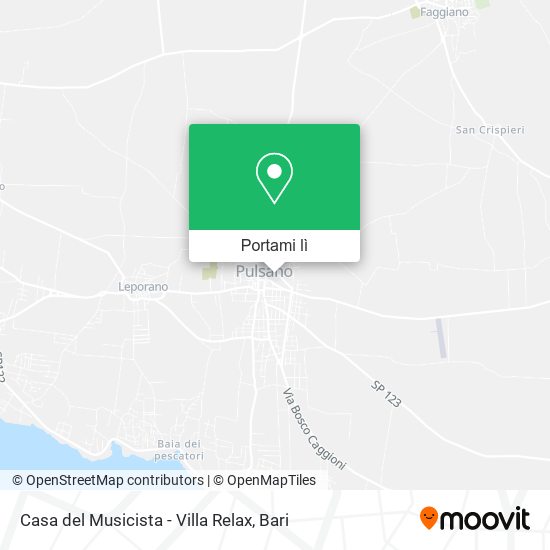 Mappa Casa del Musicista - Villa Relax