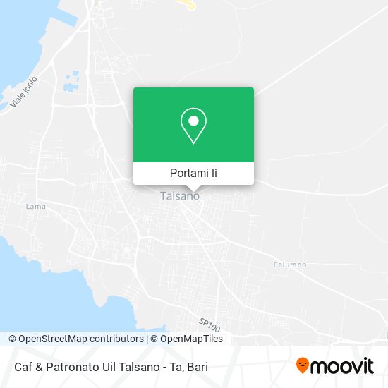 Mappa Caf & Patronato Uil Talsano - Ta