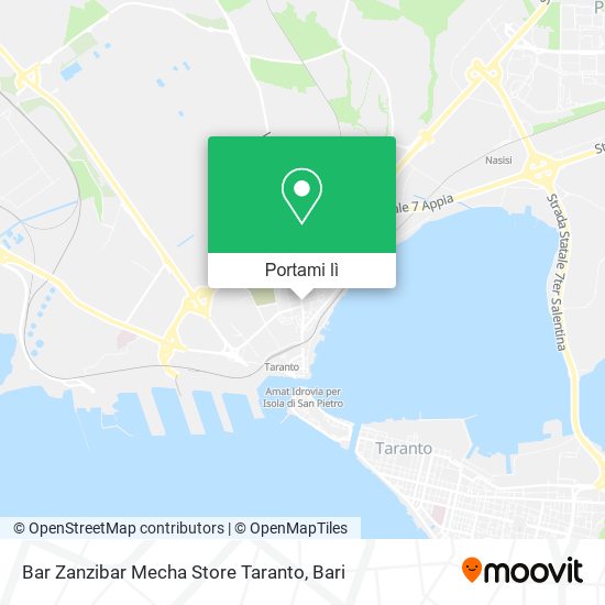 Mappa Bar Zanzibar Mecha Store Taranto