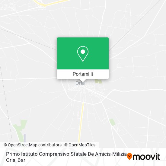 Mappa Primo Istituto Comprensivo Statale De Amicis-Milizia Oria