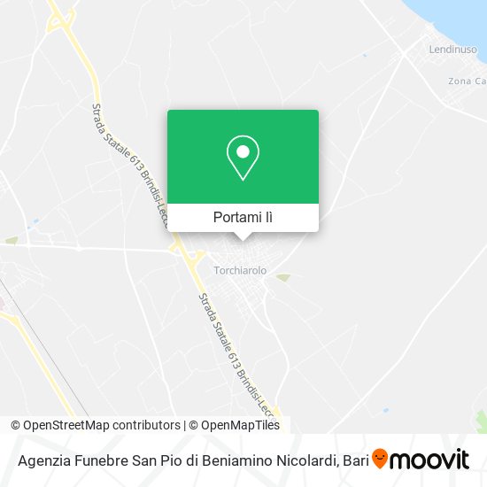Mappa Agenzia Funebre San Pio di Beniamino Nicolardi