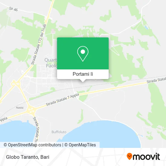 Mappa Globo Taranto