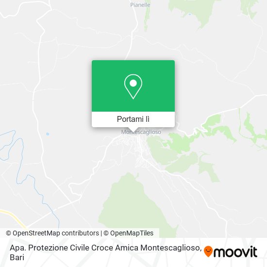 Mappa Apa. Protezione Civile Croce Amica Montescaglioso