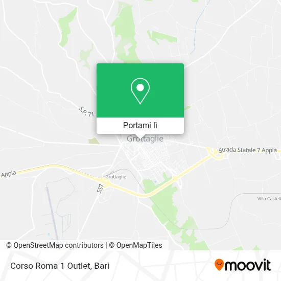 Mappa Corso Roma 1 Outlet
