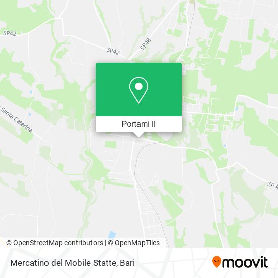 Mappa Mercatino del Mobile Statte