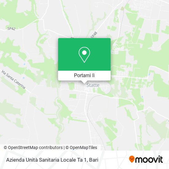 Mappa Azienda Unità Sanitaria Locale Ta 1