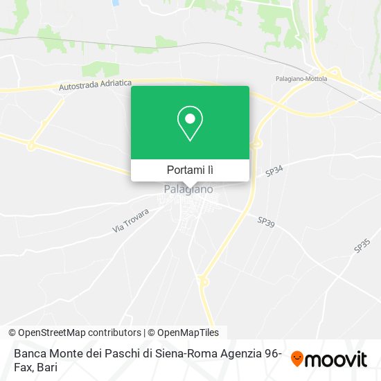 Mappa Banca Monte dei Paschi di Siena-Roma Agenzia 96-Fax