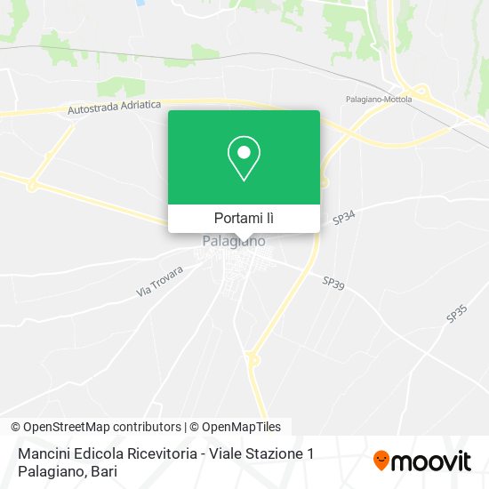 Mappa Mancini Edicola Ricevitoria - Viale Stazione 1 Palagiano