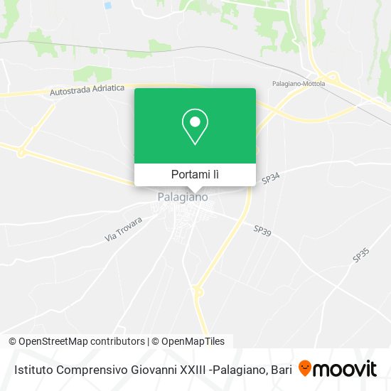 Mappa Istituto Comprensivo Giovanni XXIII -Palagiano