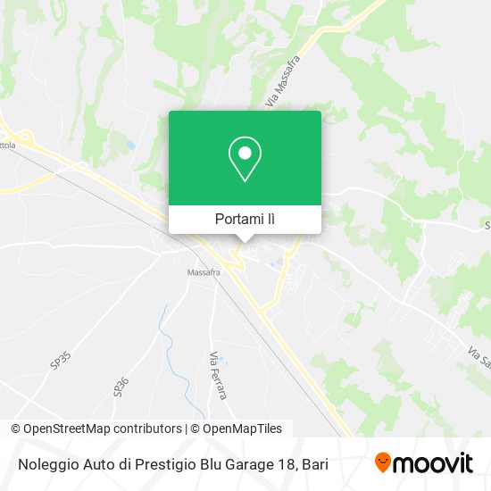 Mappa Noleggio Auto di Prestigio Blu Garage 18