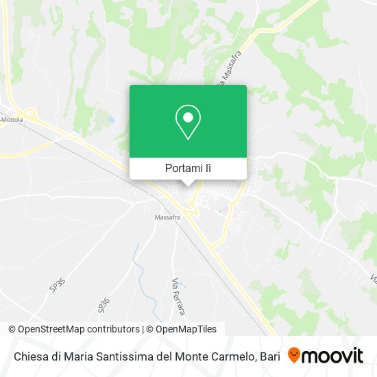 Mappa Chiesa di Maria Santissima del Monte Carmelo