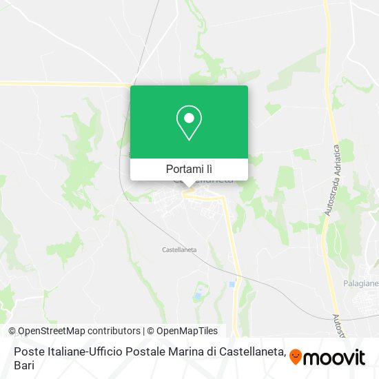 Mappa Poste Italiane-Ufficio Postale Marina di Castellaneta