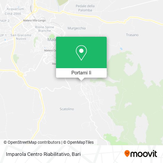 Mappa Imparola Centro Riabilitativo