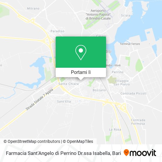 Mappa Farmacia Sant'Angelo di Perrino Dr.ssa Isabella