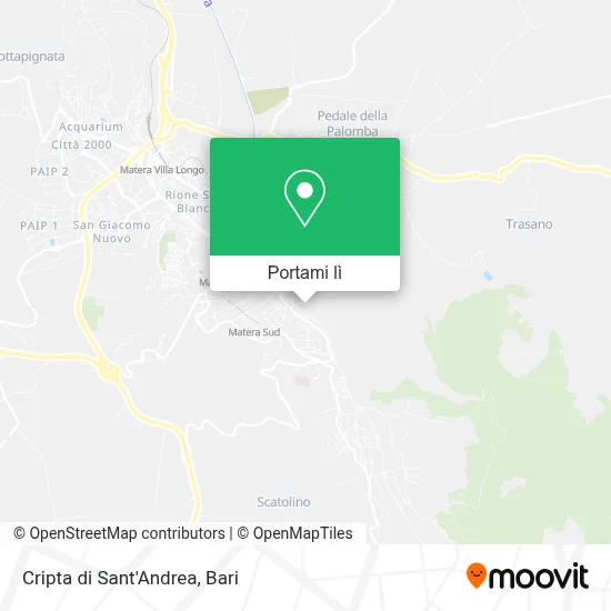 Mappa Cripta di Sant'Andrea