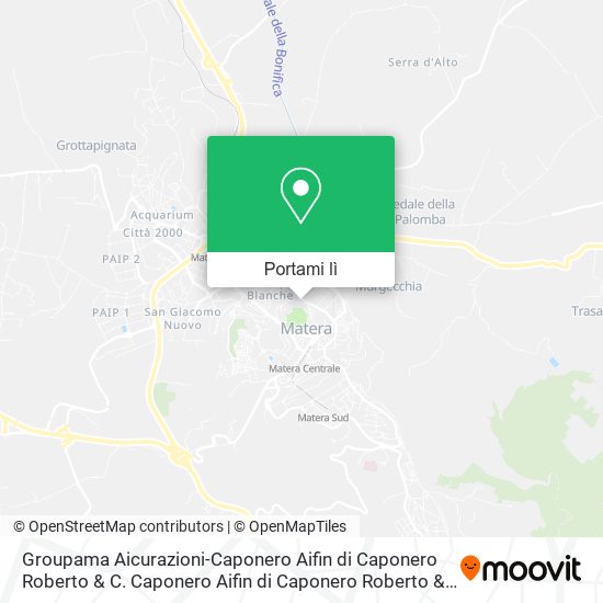 Mappa Groupama Aicurazioni-Caponero Aifin di Caponero Roberto & C. Caponero Aifin di Caponero Roberto & C