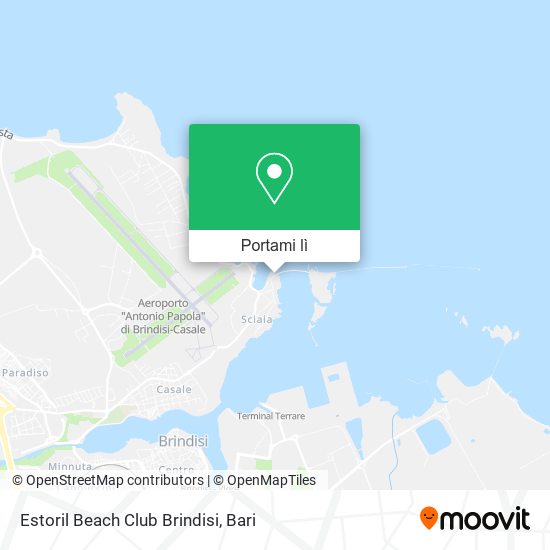 Mappa Estoril Beach Club Brindisi