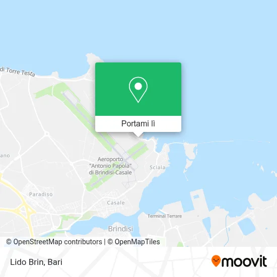 Mappa Lido Brin