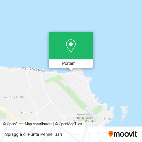 Mappa Spiaggia di Punta Penne
