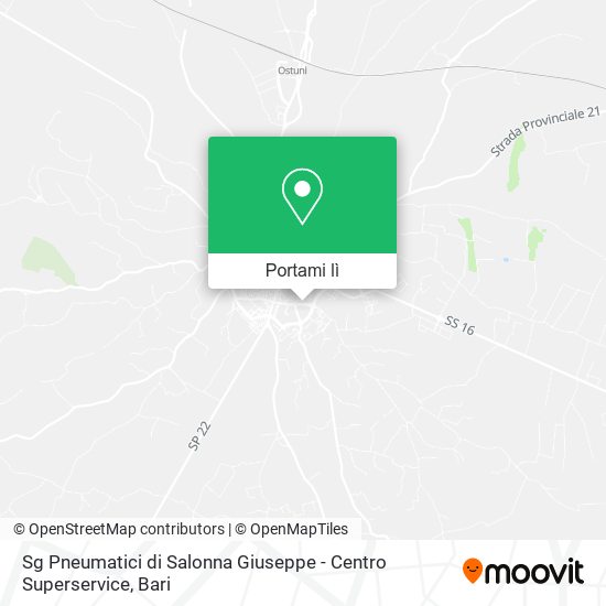 Mappa Sg Pneumatici di Salonna Giuseppe - Centro Superservice