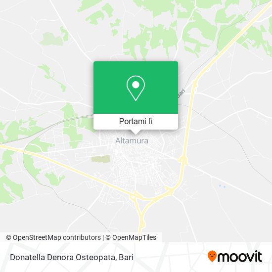 Mappa Donatella Denora Osteopata