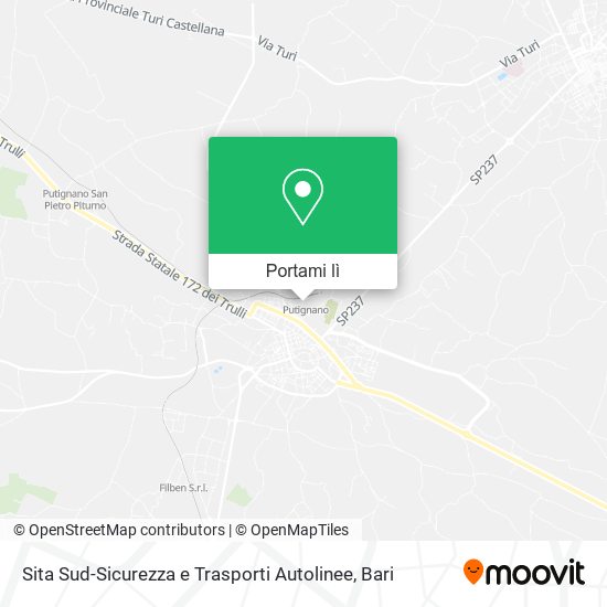 Mappa Sita Sud-Sicurezza e Trasporti Autolinee