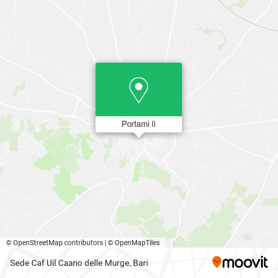 Mappa Sede Caf Uil Caano delle Murge