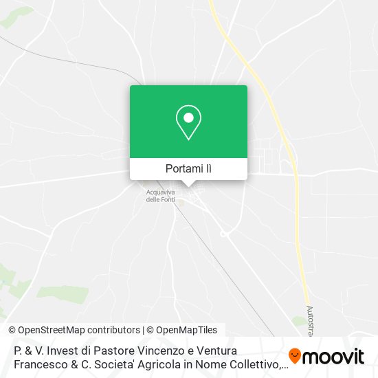 Mappa P. & V. Invest di Pastore Vincenzo e Ventura Francesco & C. Societa' Agricola in Nome Collettivo