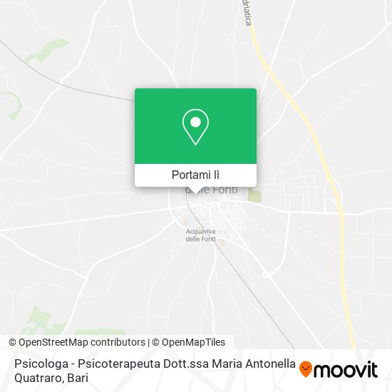 Mappa Psicologa - Psicoterapeuta Dott.ssa Maria Antonella Quatraro