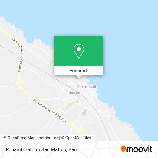 Mappa Poliambulatorio San Matteo