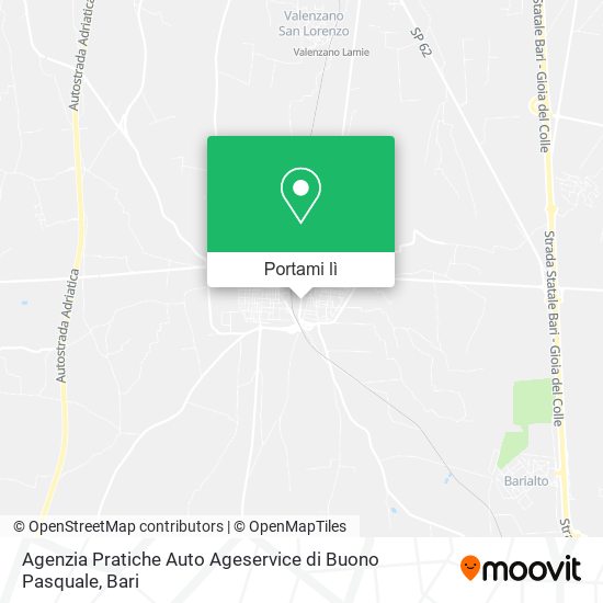 Mappa Agenzia Pratiche Auto Ageservice di Buono Pasquale