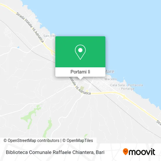 Mappa Biblioteca Comunale Raffaele Chiantera