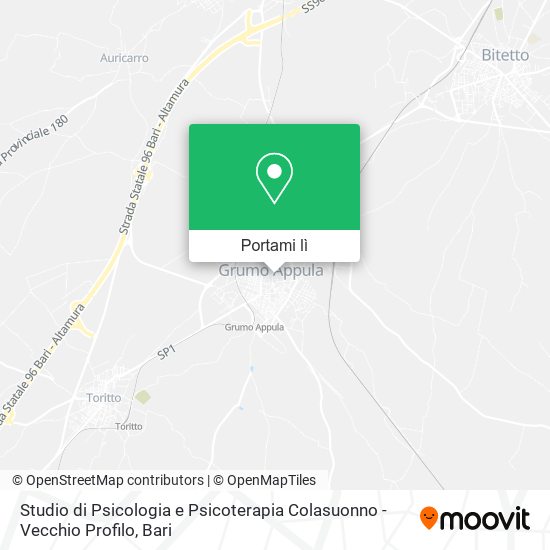 Mappa Studio di Psicologia e Psicoterapia Colasuonno - Vecchio Profilo