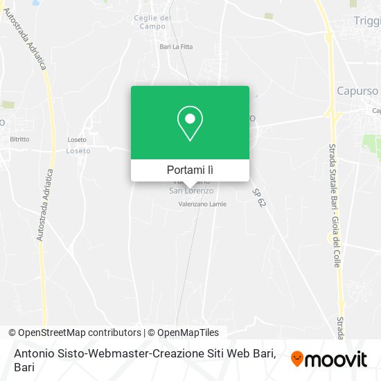 Mappa Antonio Sisto-Webmaster-Creazione Siti Web Bari