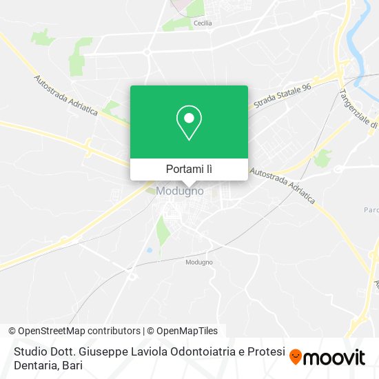 Mappa Studio Dott. Giuseppe Laviola Odontoiatria e Protesi Dentaria