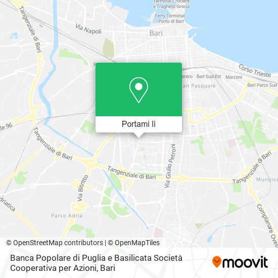 Mappa Banca Popolare di Puglia e Basilicata Società Cooperativa per Azioni