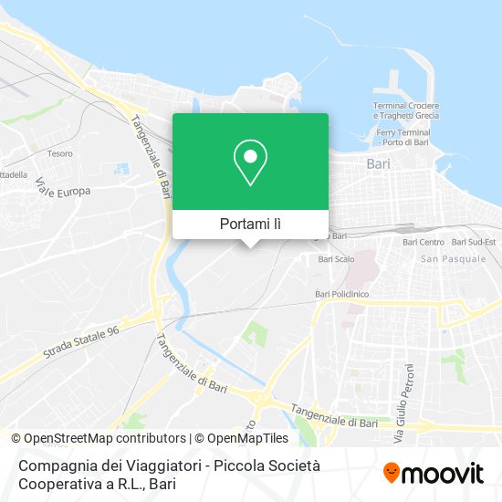 Mappa Compagnia dei Viaggiatori - Piccola Società Cooperativa a R.L.