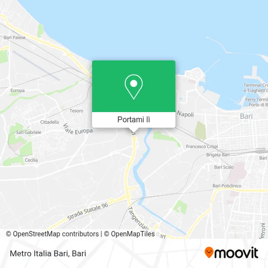 Mappa Metro Italia Bari