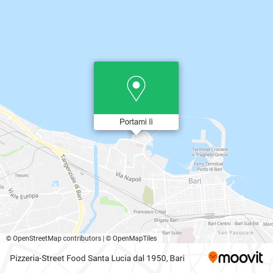 Mappa Pizzeria-Street Food Santa Lucia dal 1950