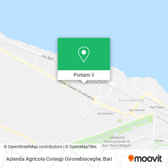 Mappa Azienda Agricola Coniugi Gironebisceglie