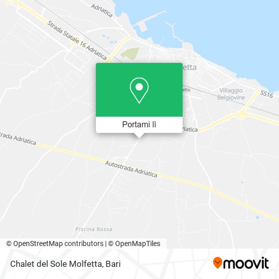 Mappa Chalet del Sole Molfetta