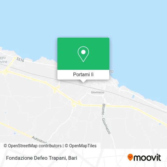 Mappa Fondazione Defeo Trapani