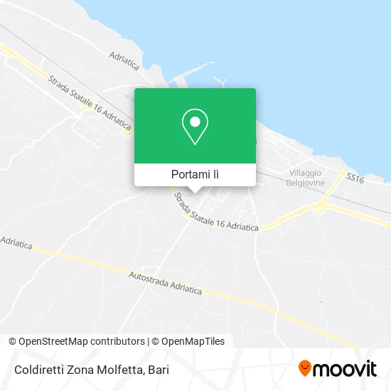 Mappa Coldiretti Zona Molfetta