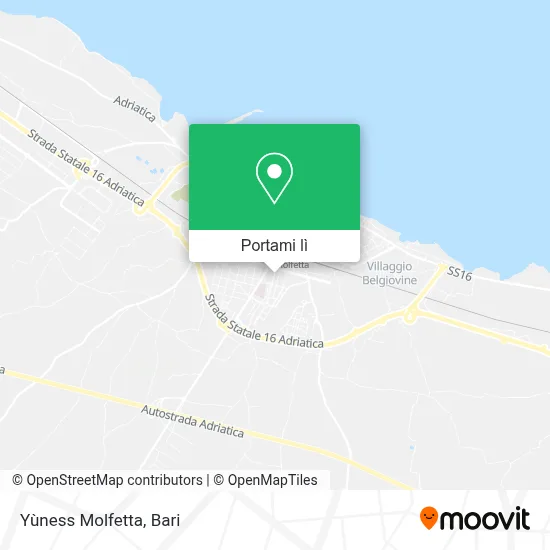 Mappa Yùness Molfetta