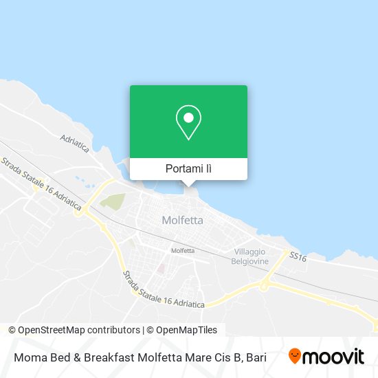 Mappa Moma Bed & Breakfast Molfetta Mare Cis B