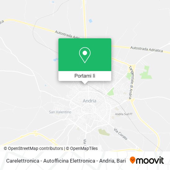 Mappa Carelettronica - Autofficina Elettronica - Andria