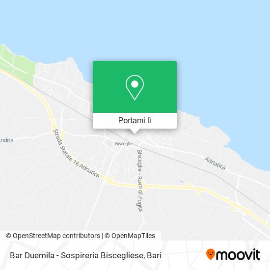 Mappa Bar Duemila - Sospireria Biscegliese