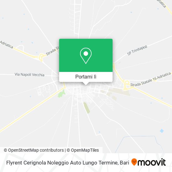 Mappa Flyrent Cerignola Noleggio Auto Lungo Termine